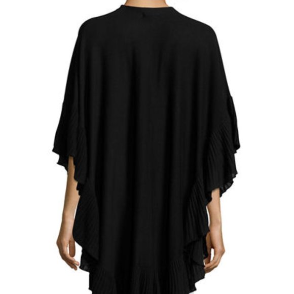 NWT Max StudioRuffled-Trim Knit Poncho - Picture 4 of 11